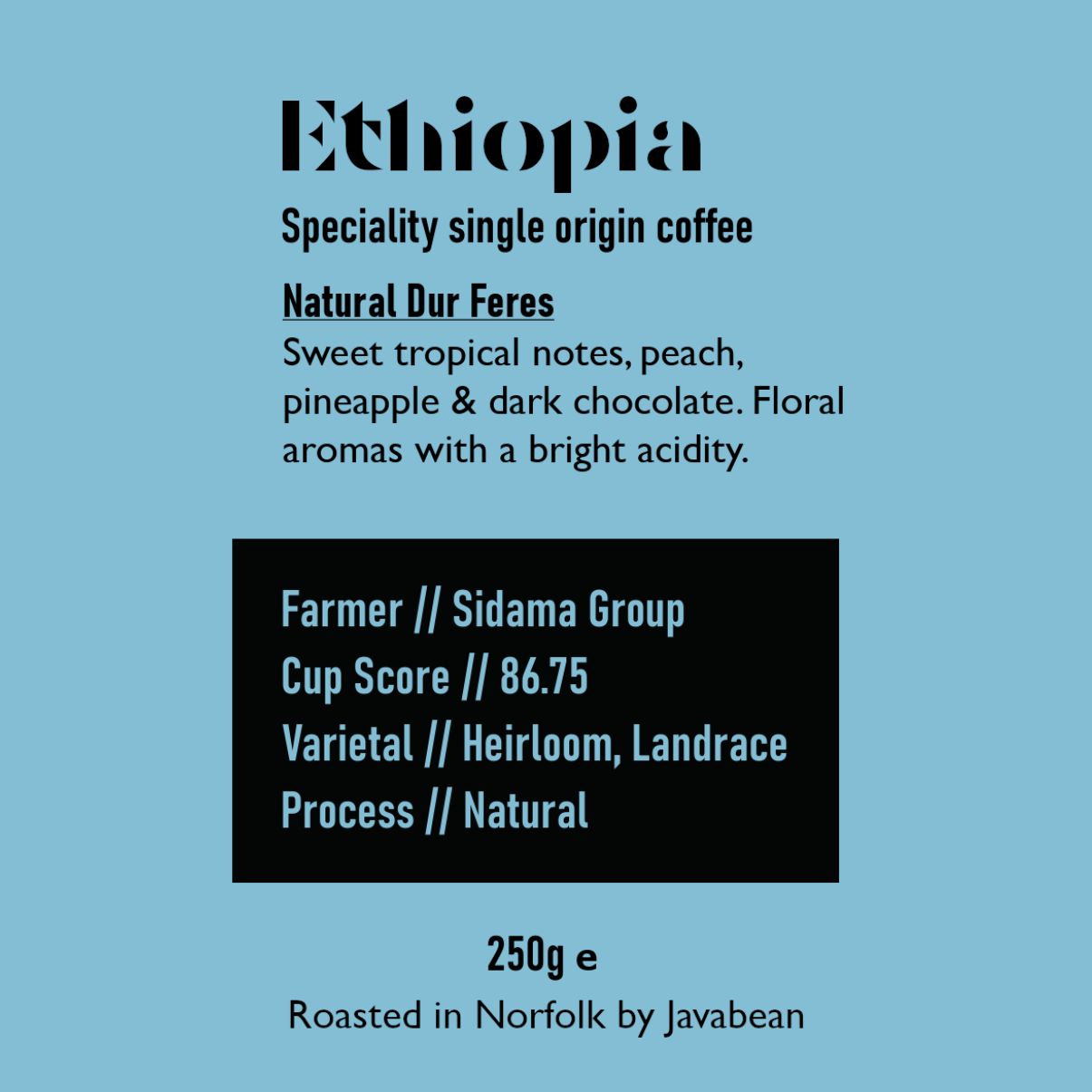 Ethiopia Natural Dur Feres by Javabean