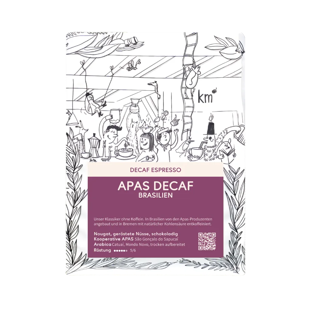 Apas Decaf, Decaffeinated espresso from Brazil