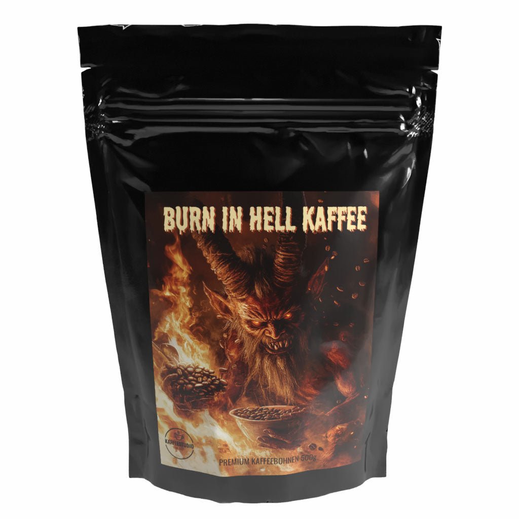 Geschenk Kaffee 'BURN IN HELL' Motiv 1 - Premium…