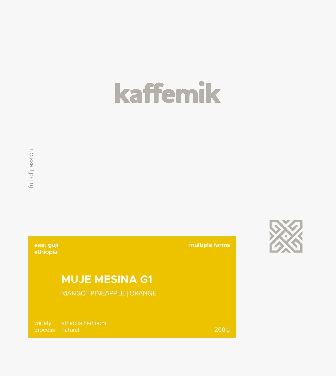 MUJE MESINA G1 | Ethiopia | Natural by kaffemik coffee…