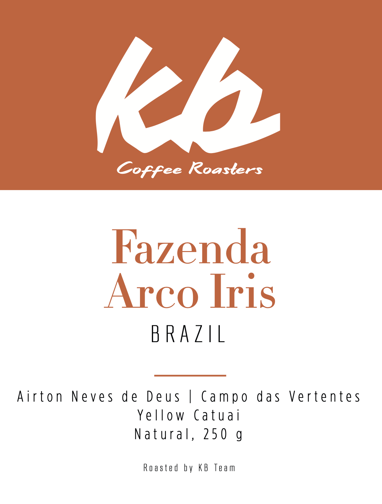 Espresso Brazil - Arco Iris by KB Coffee Roasters