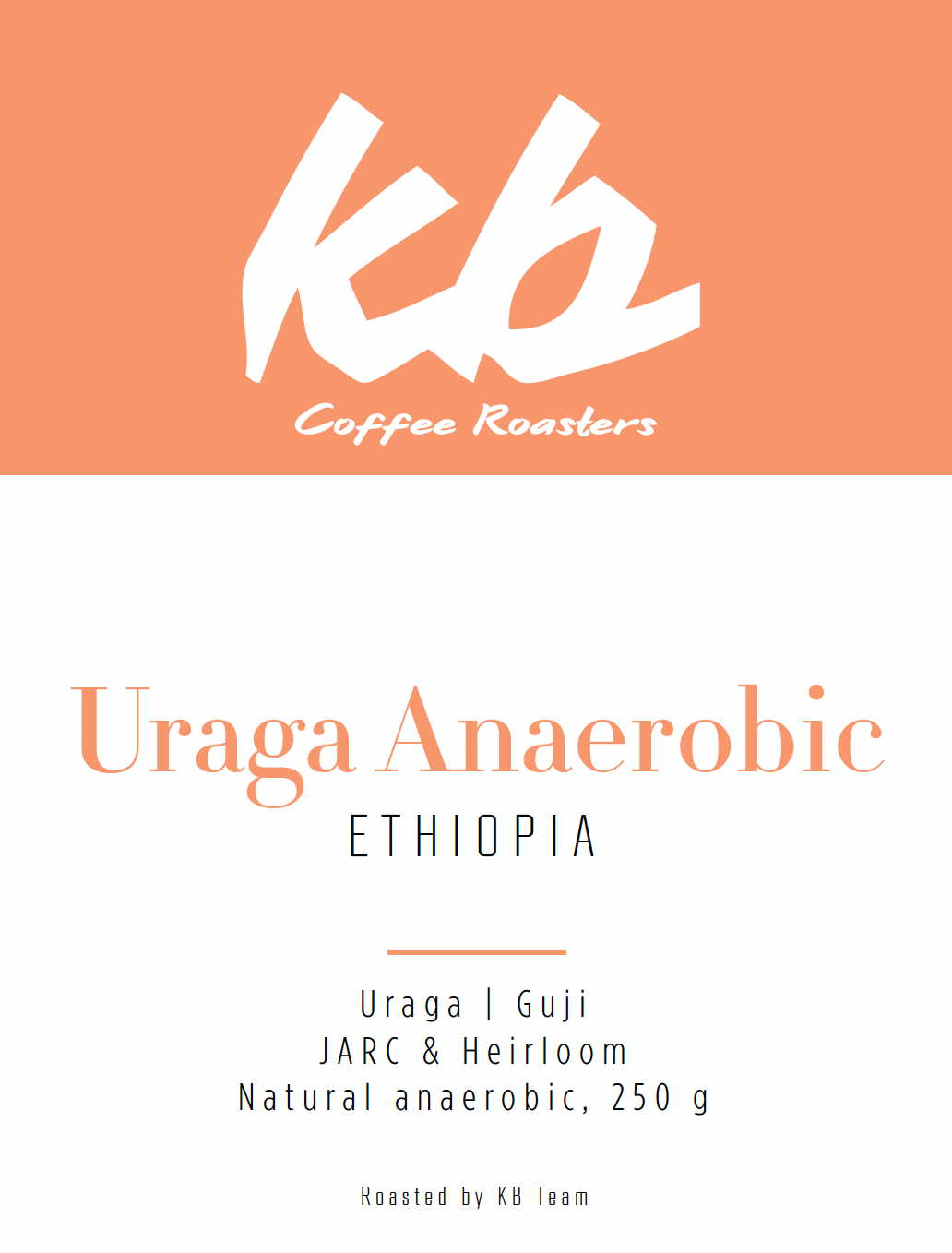 Espresso - Ethiopie - Uraga Anaerobic by KB Coffee…