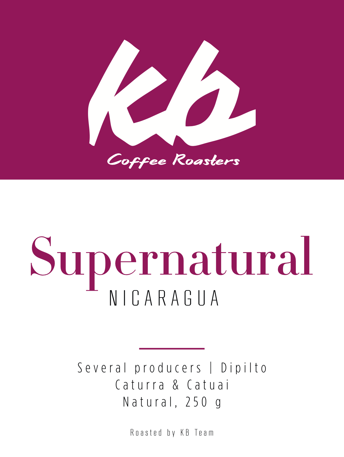 Nicaragua - Supernatural by KB Coffee Roasters