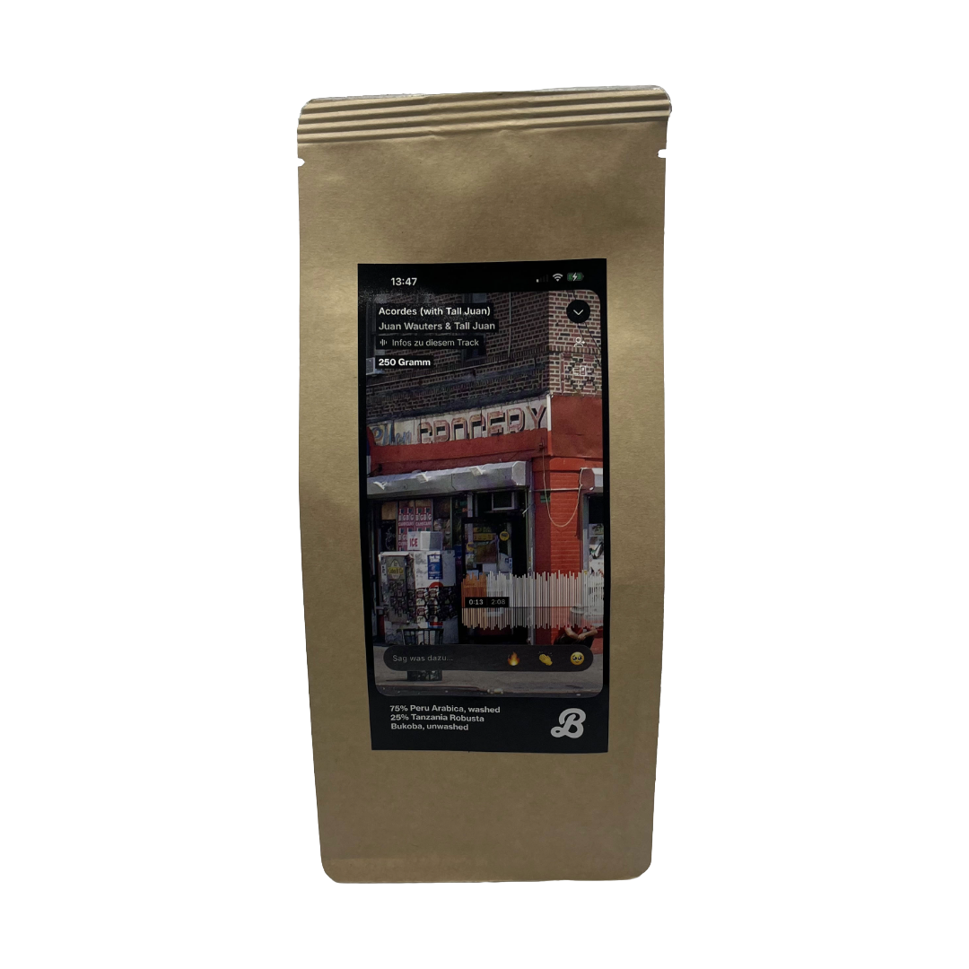 75% Peru Arabica 25% Tanzania Robusta by Koffeinshop