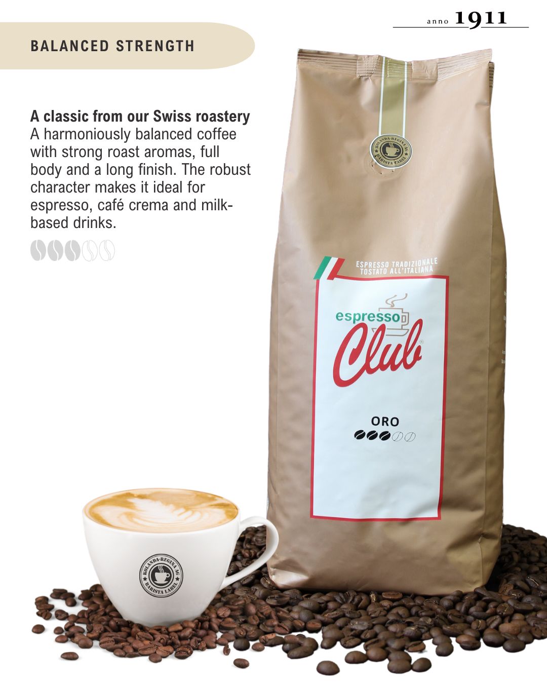 Espresso Club ORO 1kg Beans by Kolanda-Regina AG