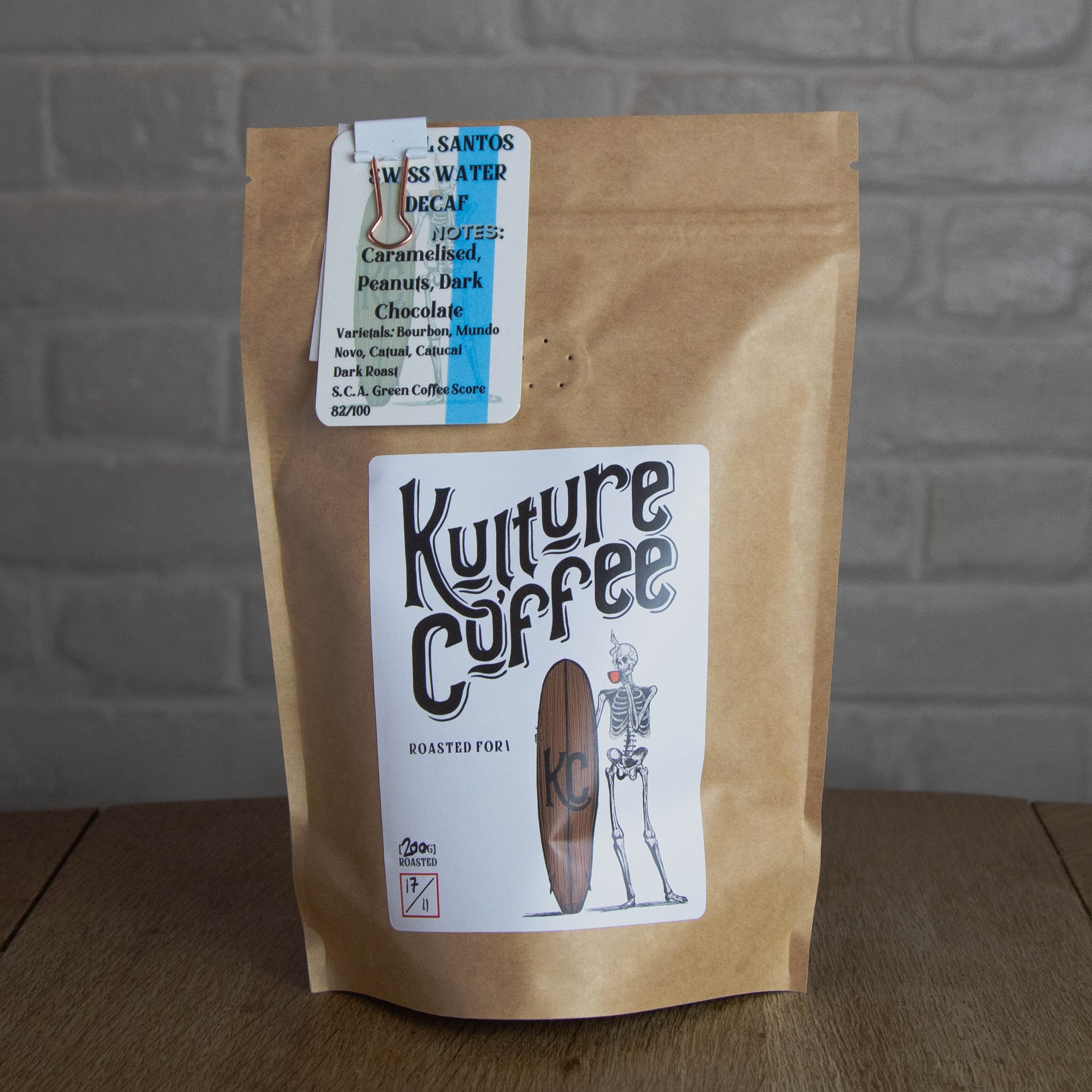 Brazil Santos Decaf Coffee – Swiss Water Processed, Dark…
