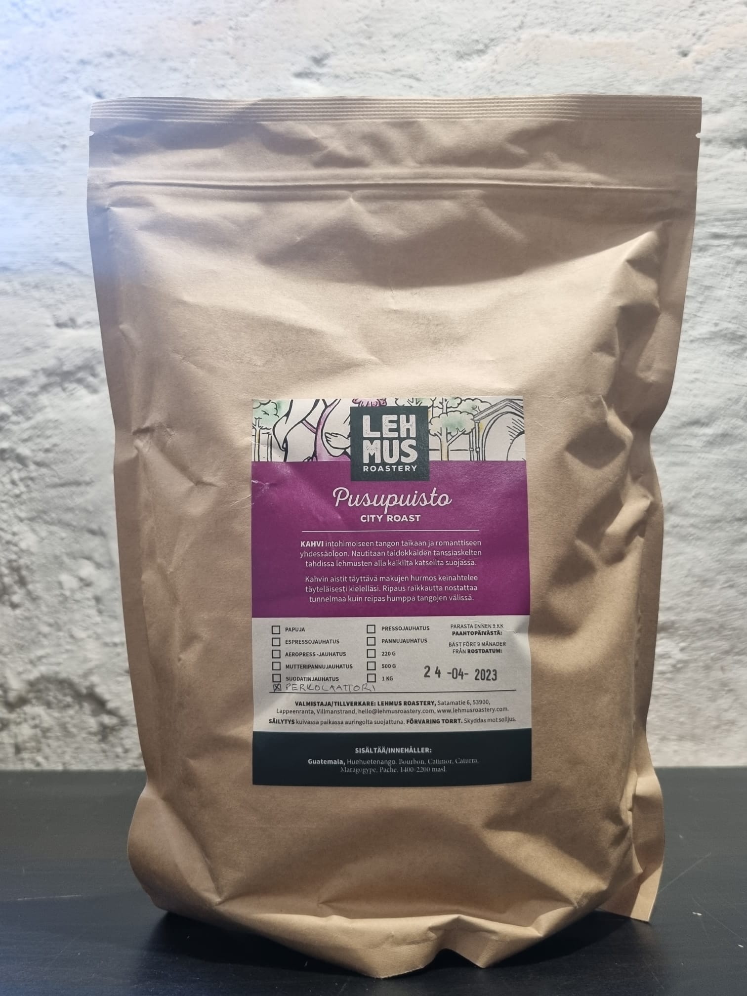 Outlet: Pusupuisto – Medium roast coffee – 1000g