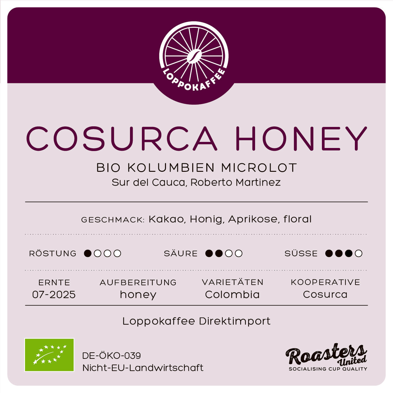 NEW! BIO COLOMBIA HONEY COSURCA Harvest 2025 Microlot by…