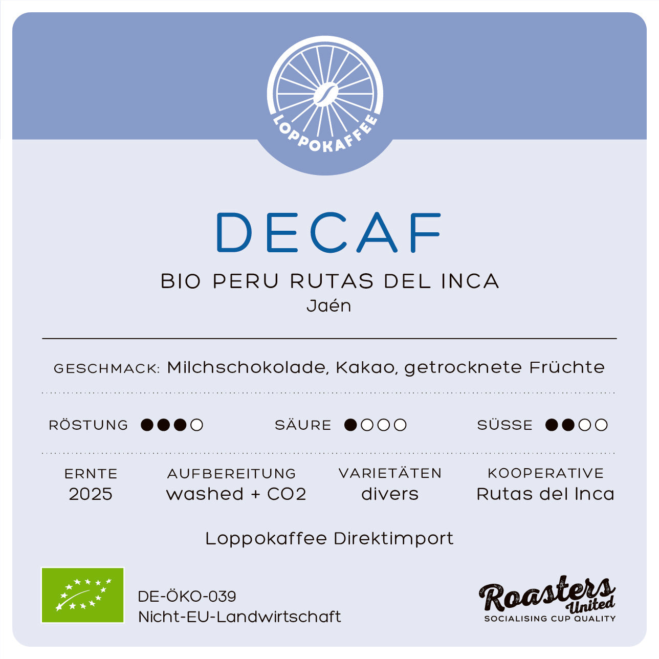 NEW! BIO DECAF Peru Rutas del Inca Harvest 2025 by…