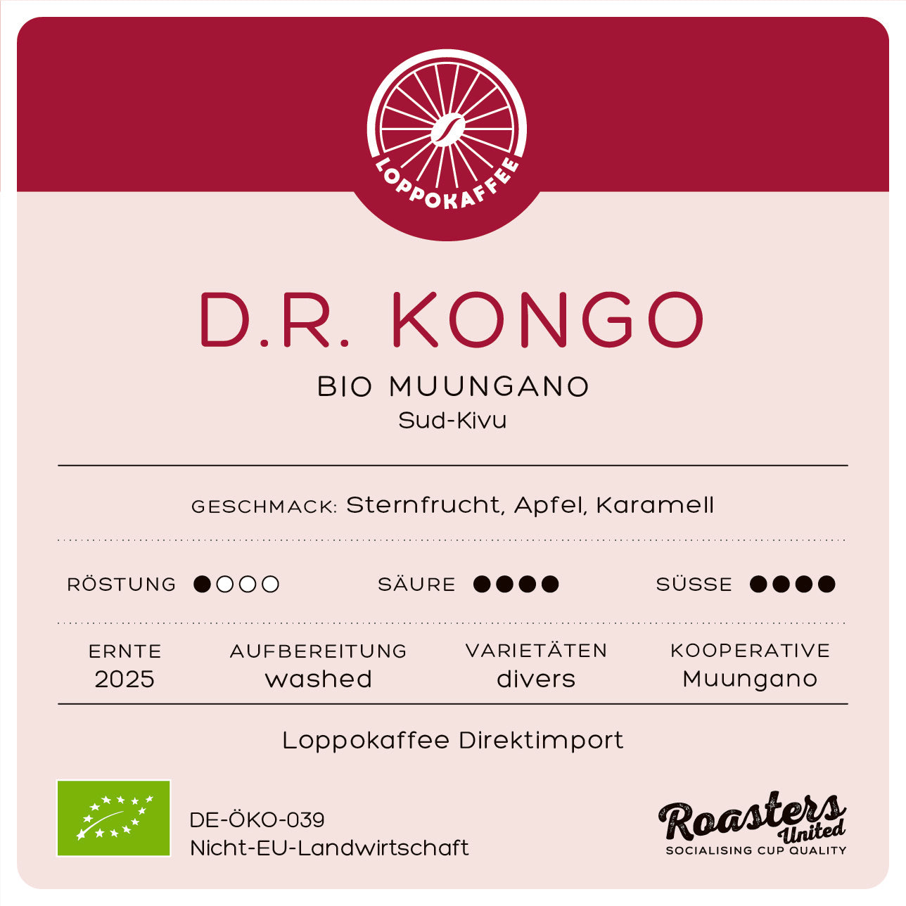 BIO D.R. CONGO MUUNGANO Harvest 2025 by Loppokaffee