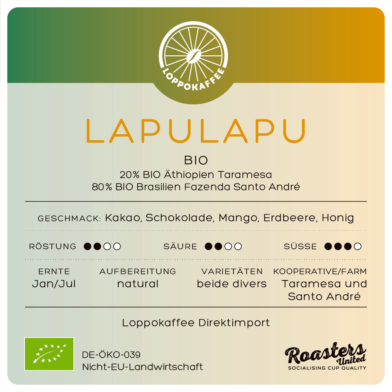 BIO LAPULAPU BLEND Harvest 25/25 by Loppokaffee