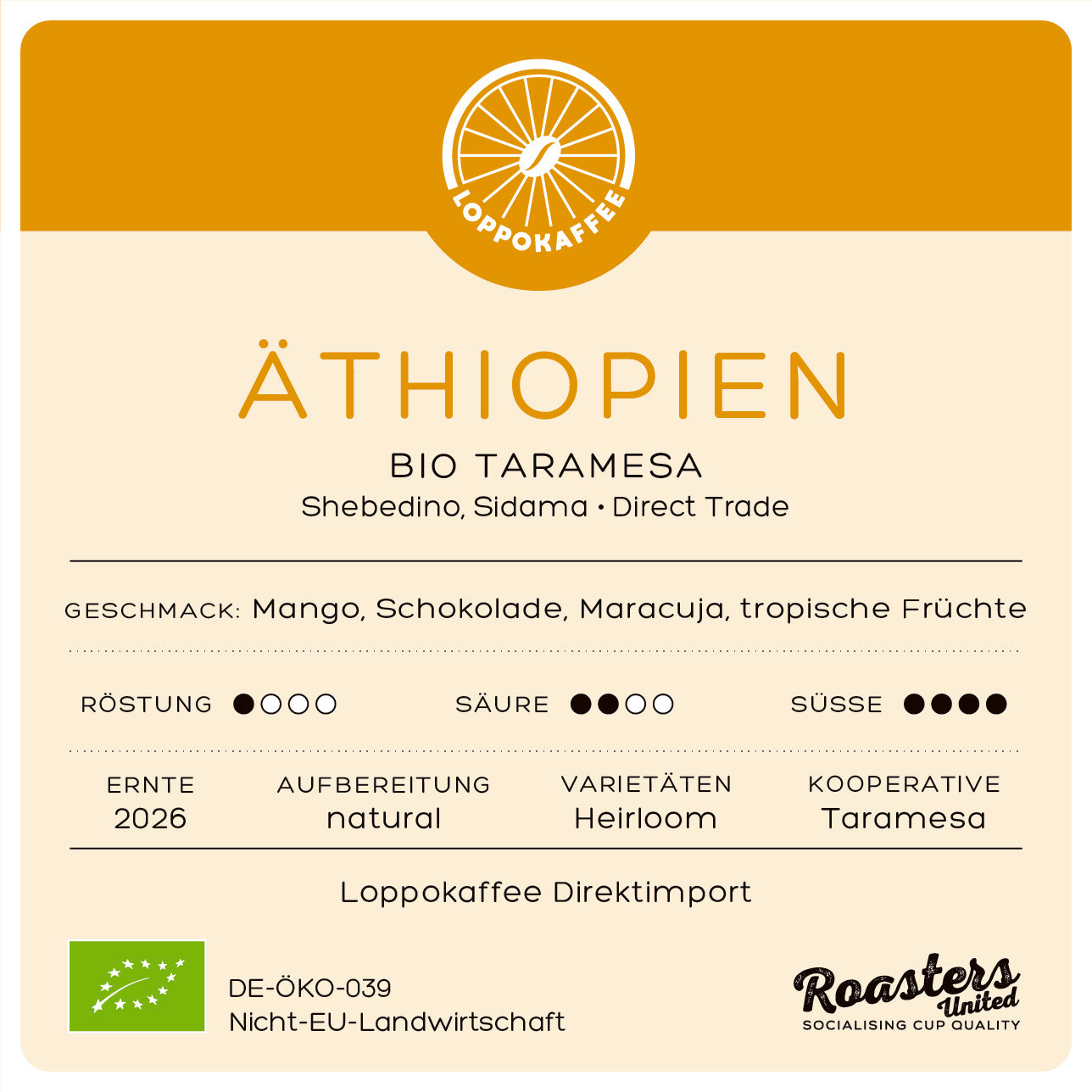 BIO ETHIOPIAN TARAMESA (natural) Harvest 2025 by…