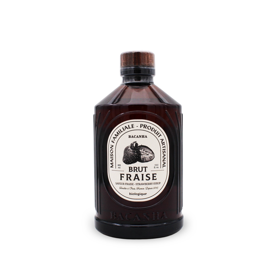 Organic raw strawberry syrup - 400 ml by Maisonmerling