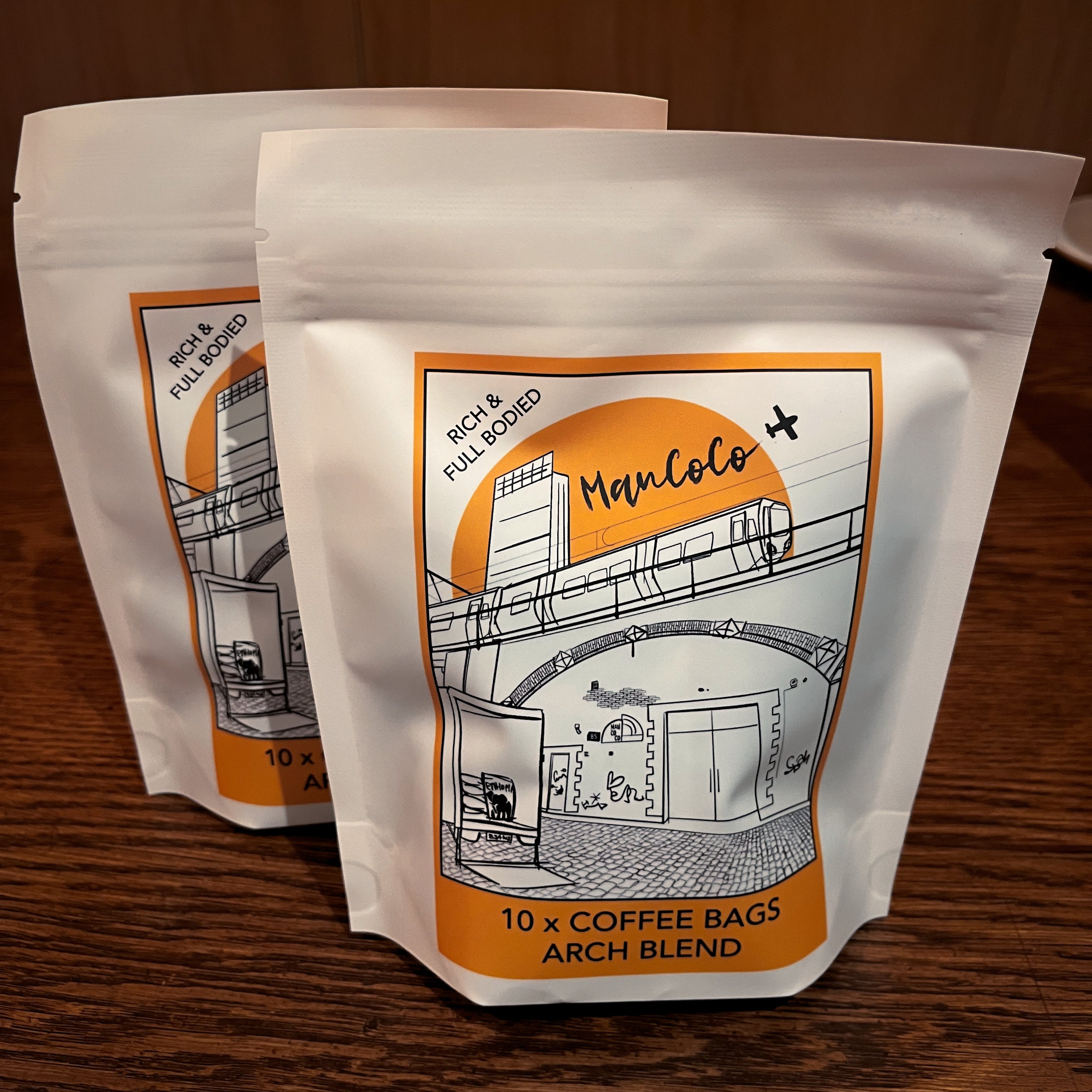 Arch Blend Coffee Bags by ManCoCo