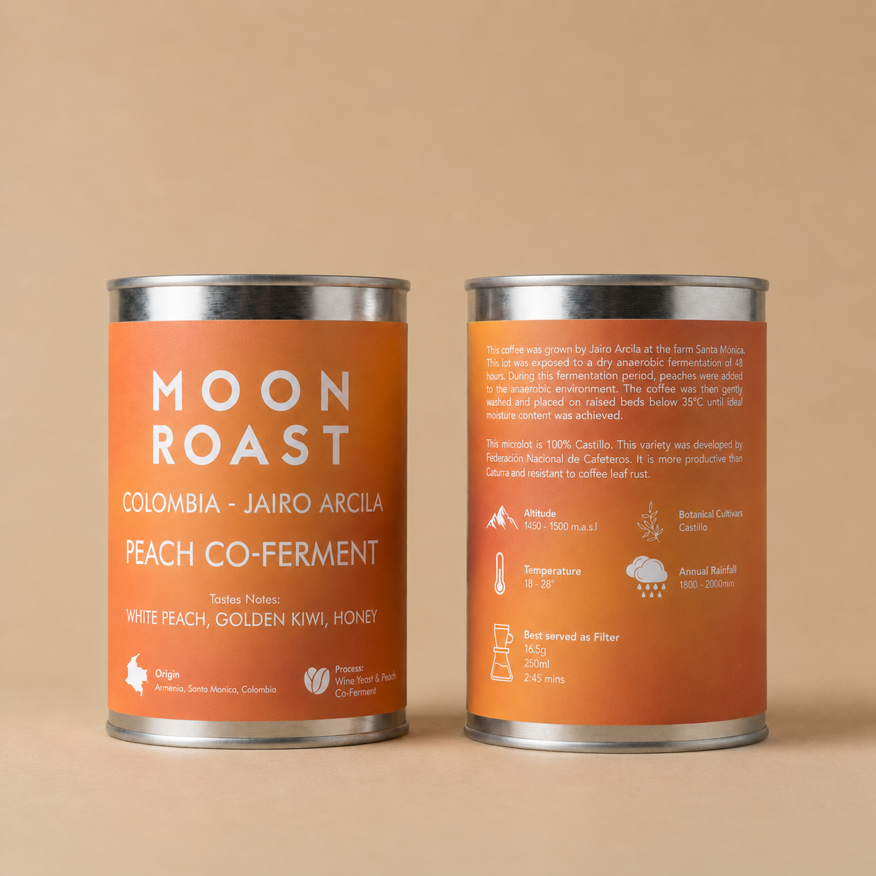 Colombia Peach Co-Ferment 150g by Moonroast Coffee