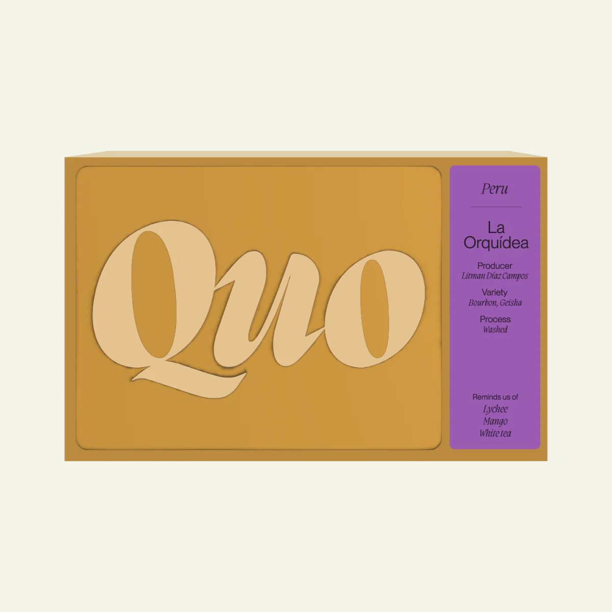 QUO - Peru La Orquidea Bourbon+Gesha by Nordic Brew Lab