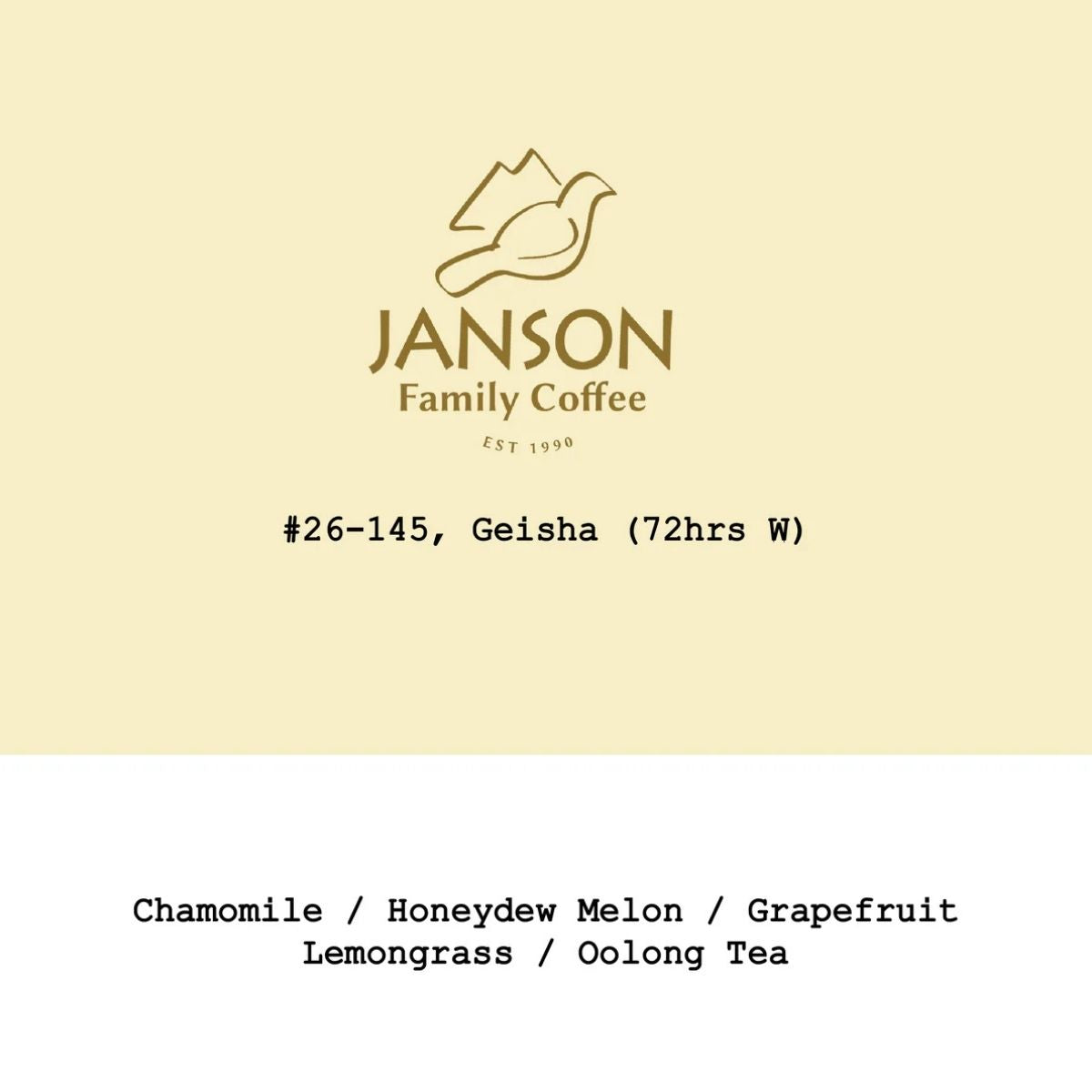 ★ Panama "Janson Hacienda Las Lagunas" 72h Washed Gesha…