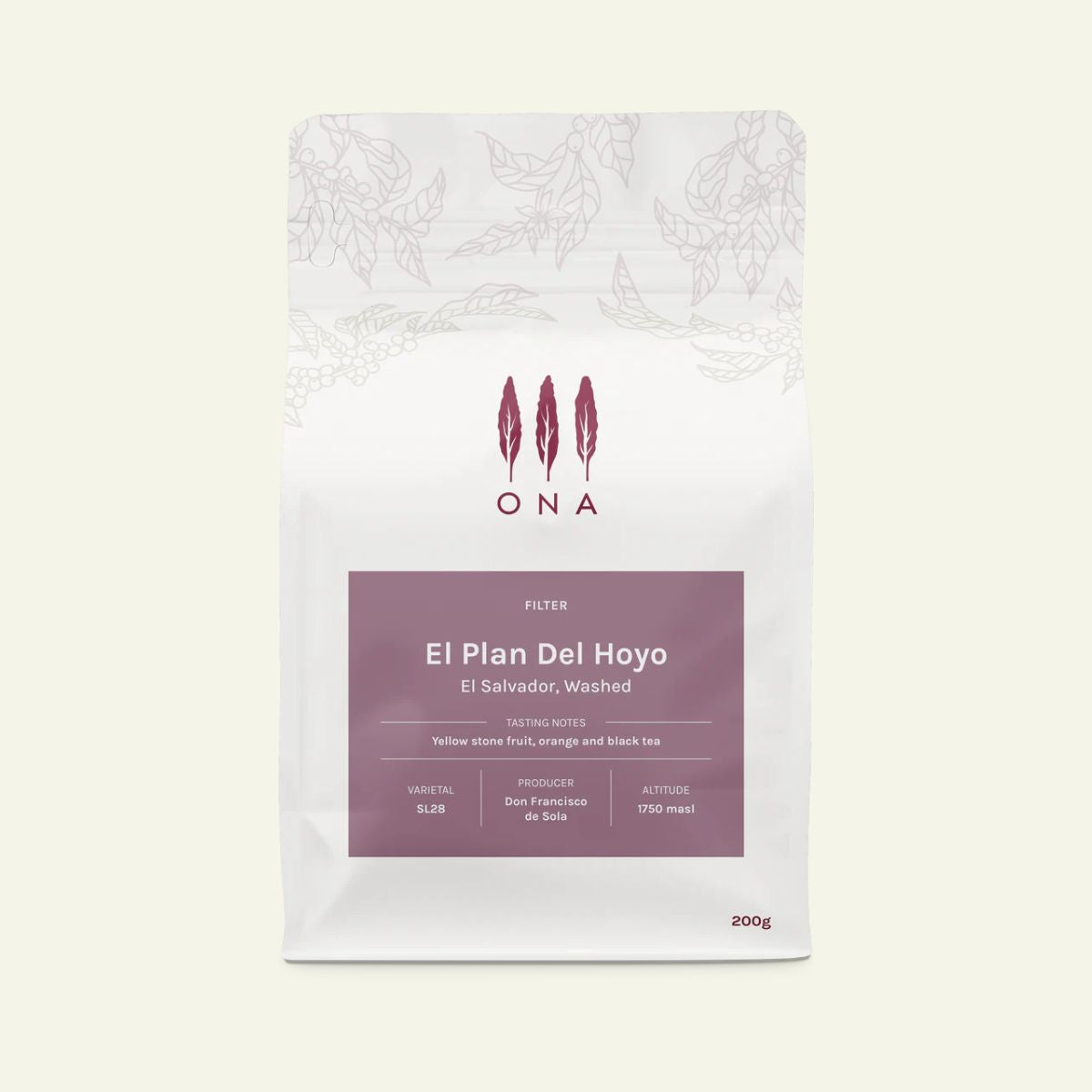 El Salvador "El Plan Del Hoyo" Washed SL28 - Ona by…
