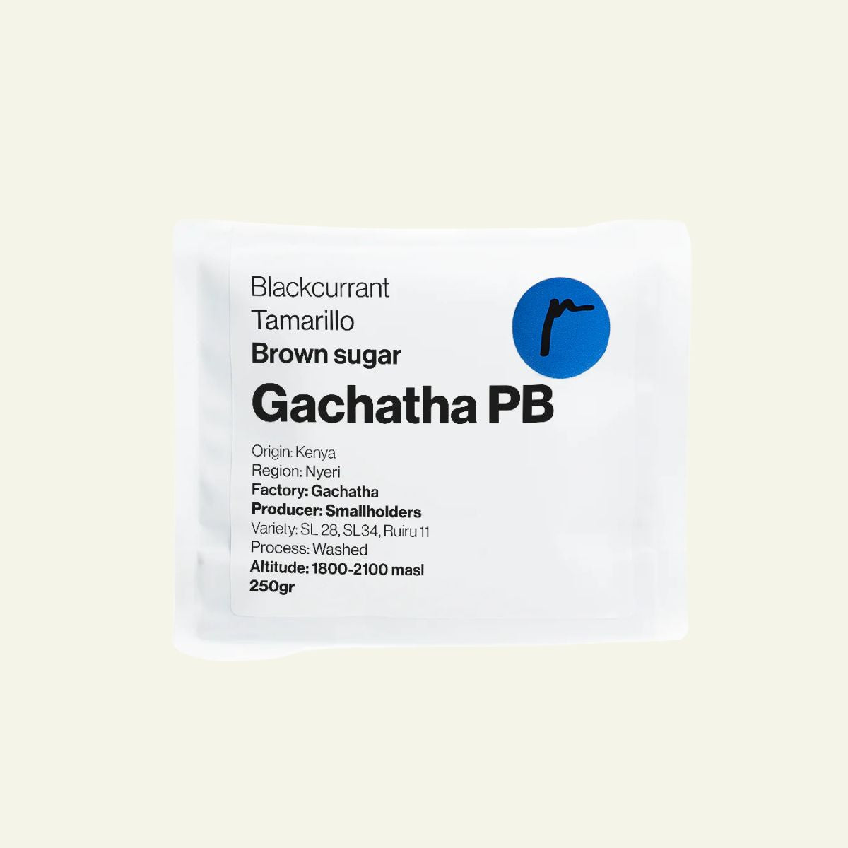 Kenya "Gachatha PB" Washed SL28 + SL34 + Ruiru 11…