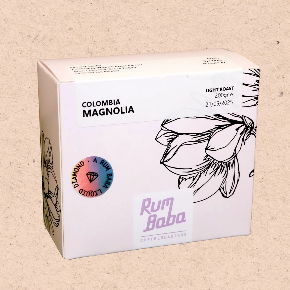 Colombia "Magnolia" Anaerobic Washed Gesha - Rum Baba by…
