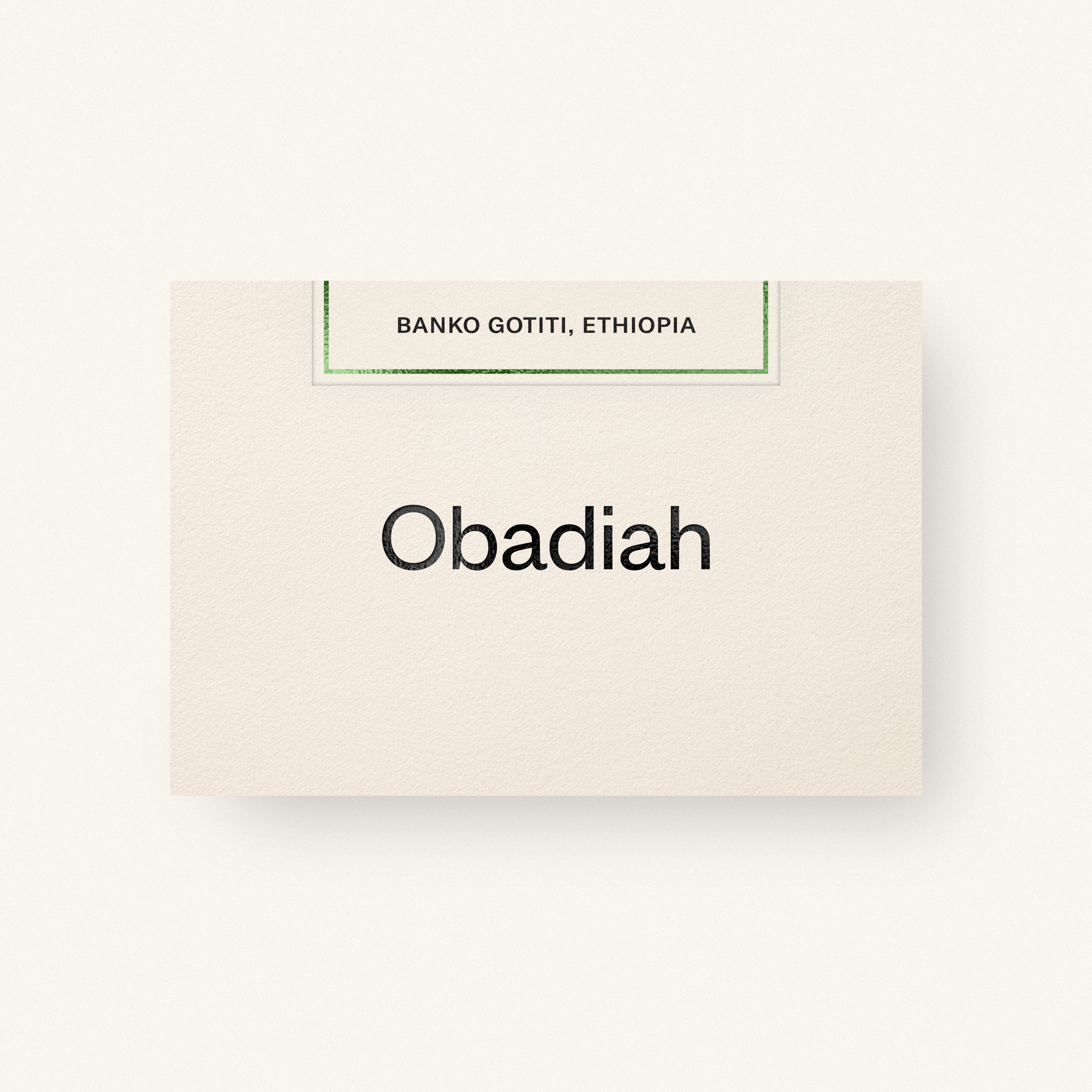 Banko Gotiti — Ethiopia by Obadiah Coffee