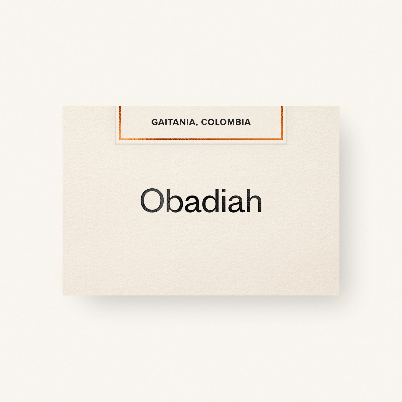 Gaitania — Colombia by Obadiah Coffee