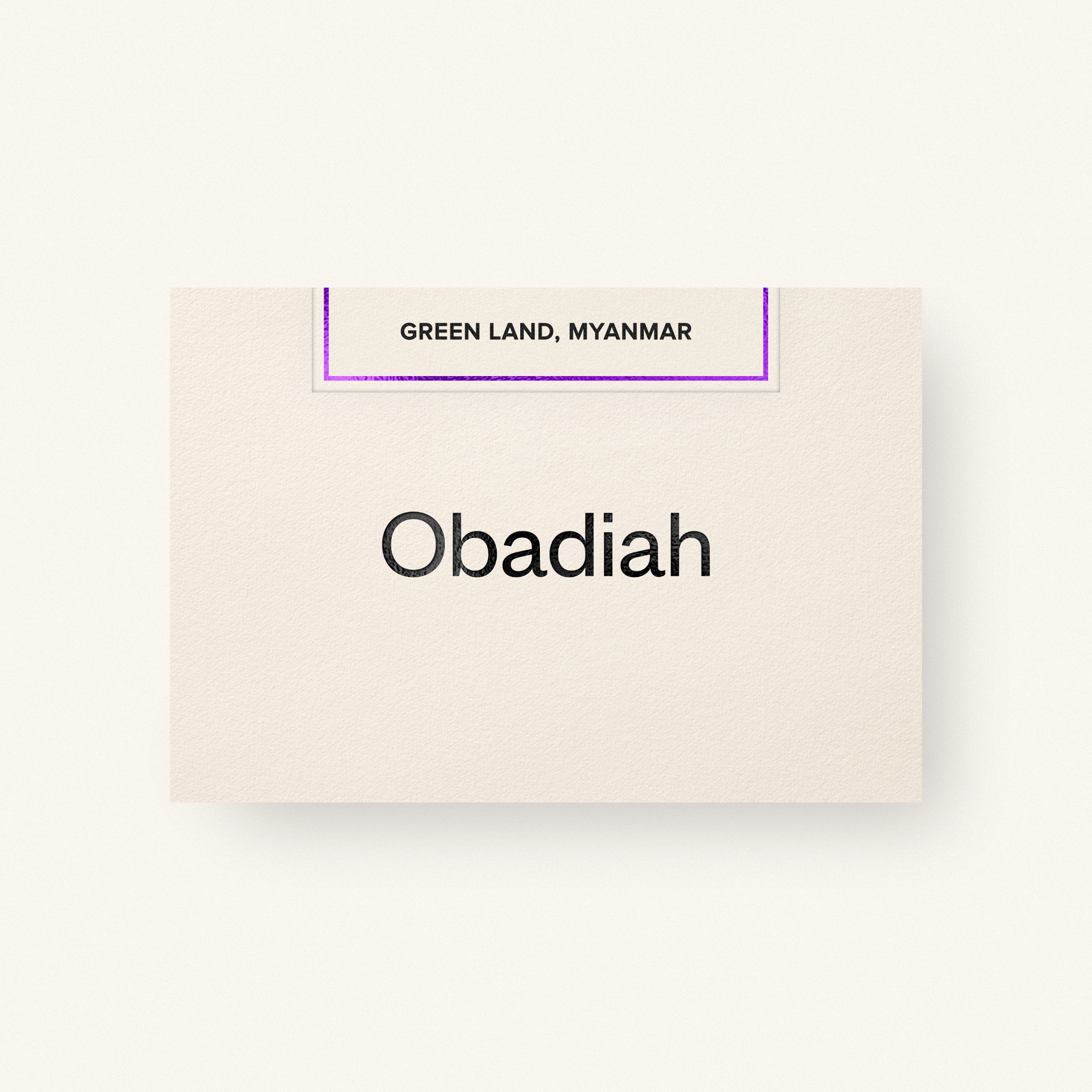 Green Land — Myanmar by Obadiah Coffee