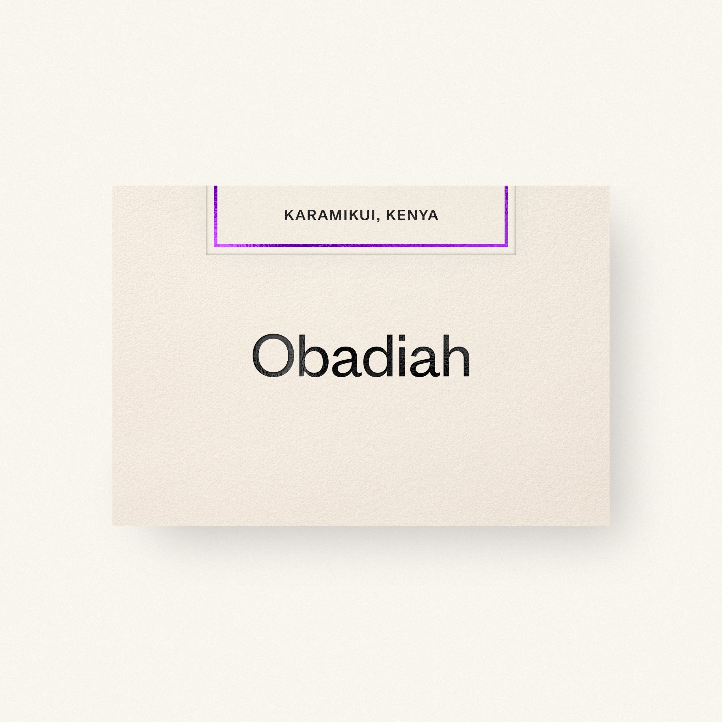 Karimikui — Kenya by Obadiah Coffee