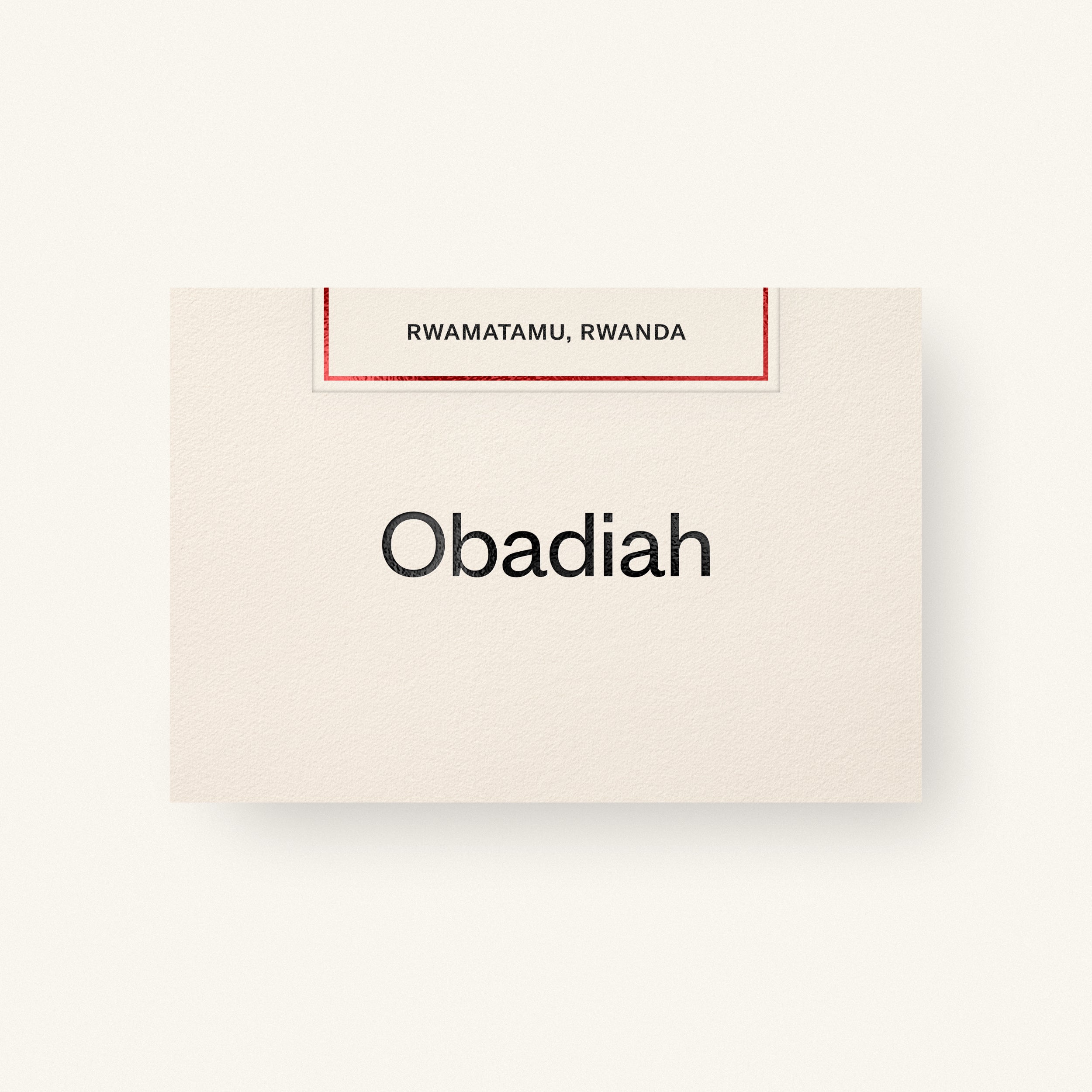 Rwamatamu Washed — Rwanda by Obadiah Coffee