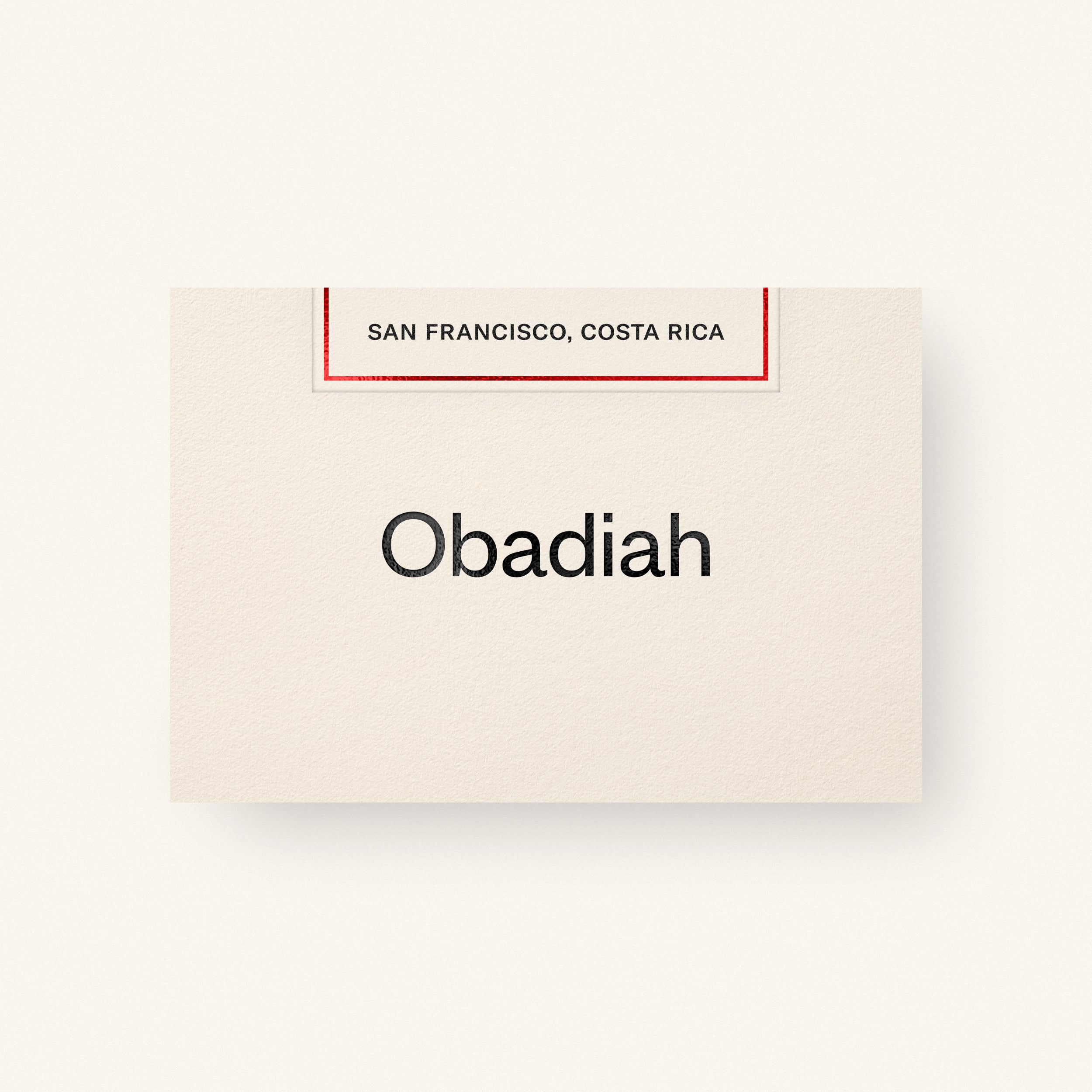 San Francisco by Obadiah Coffee