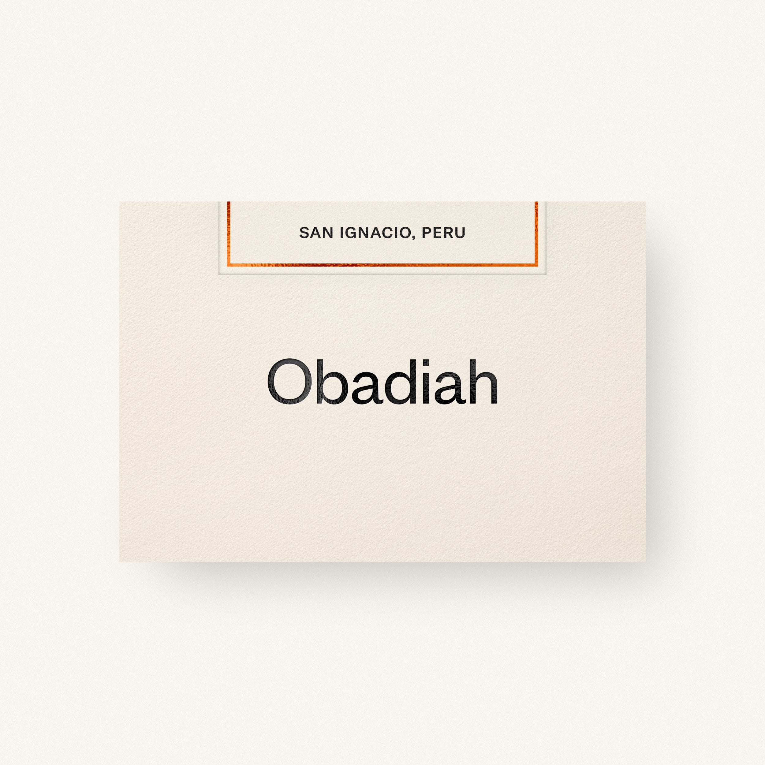 San Ignacio — Peru by Obadiah Coffee
