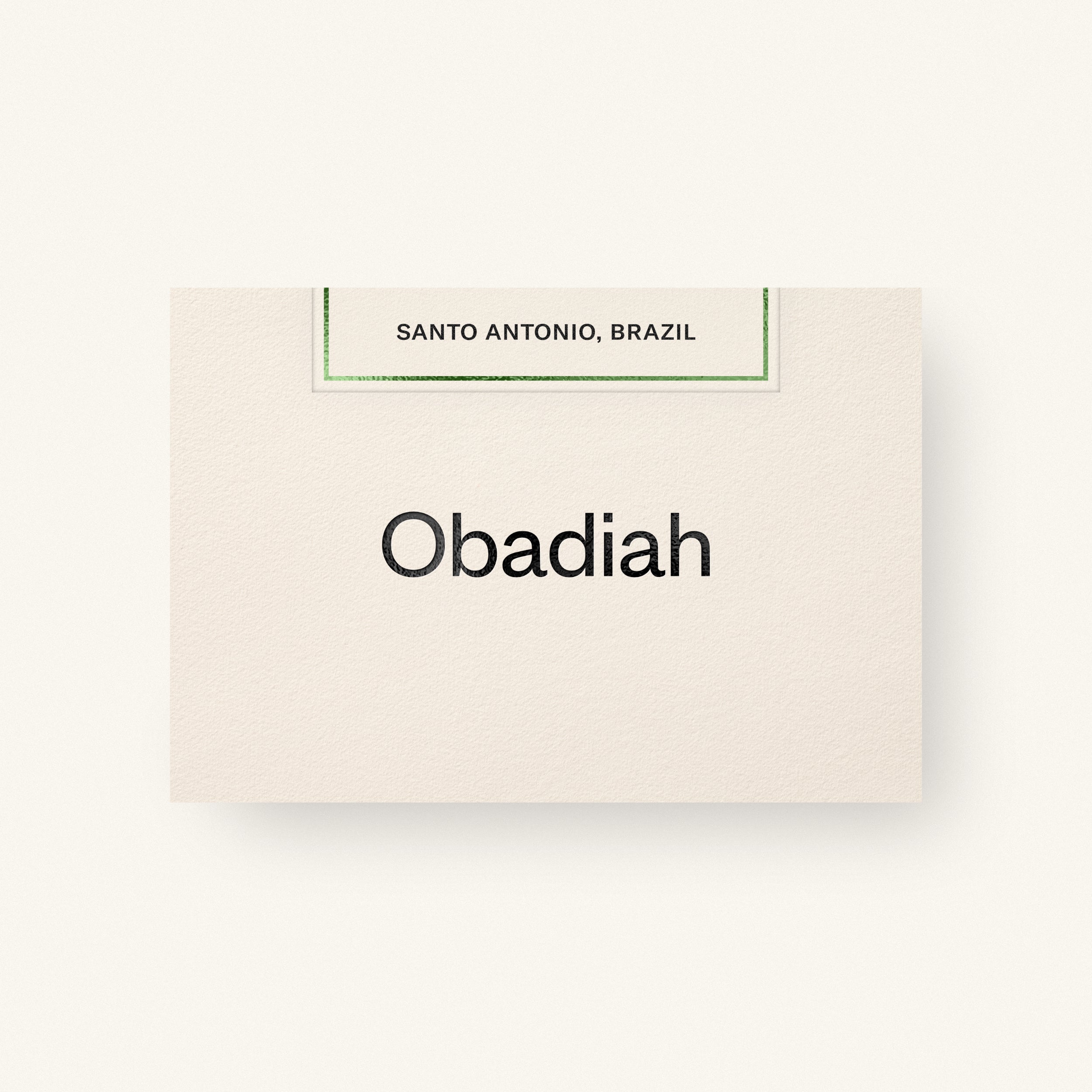Santo Antonio — Brazil by Obadiah Coffee