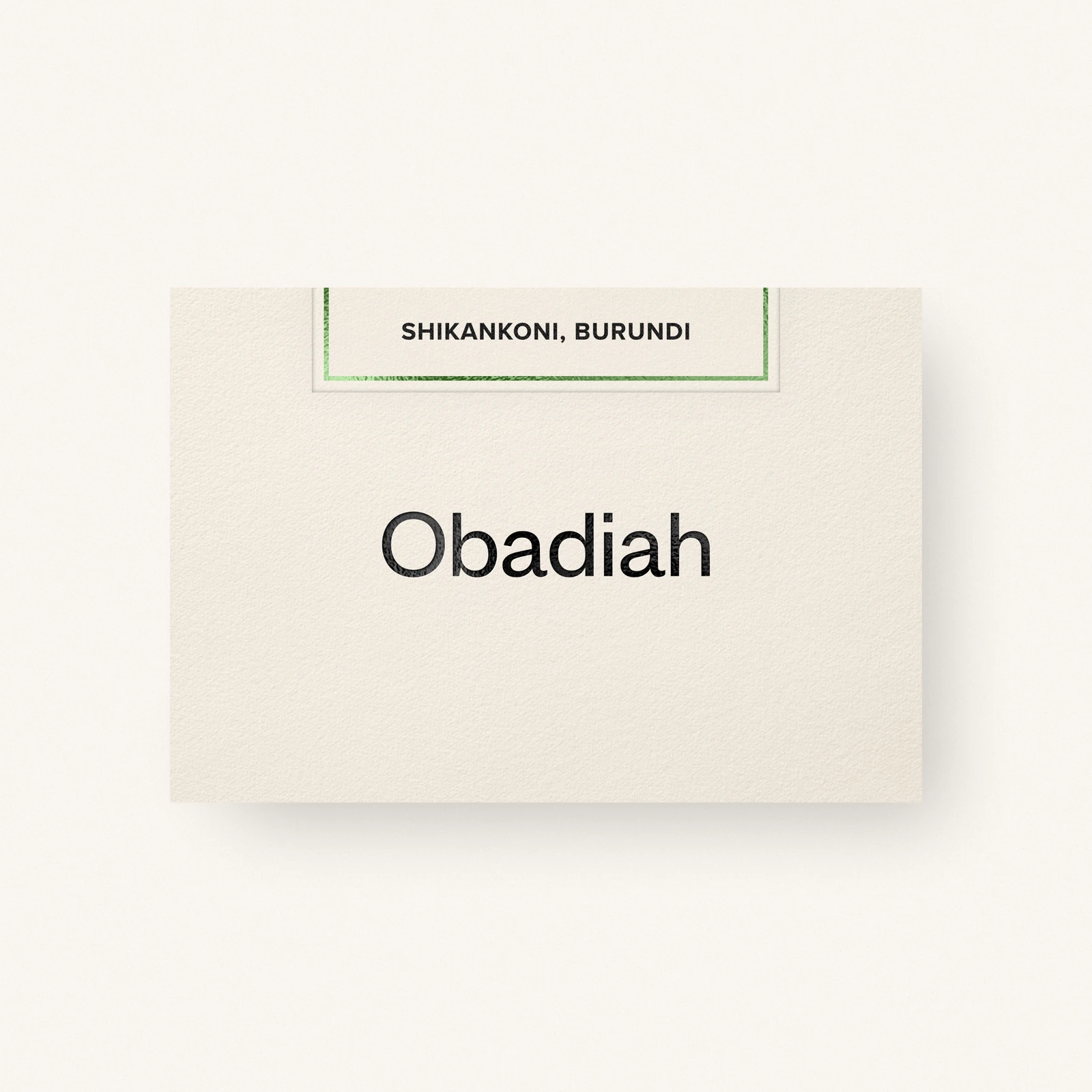 Shikankoni — Burundi by Obadiah Coffee