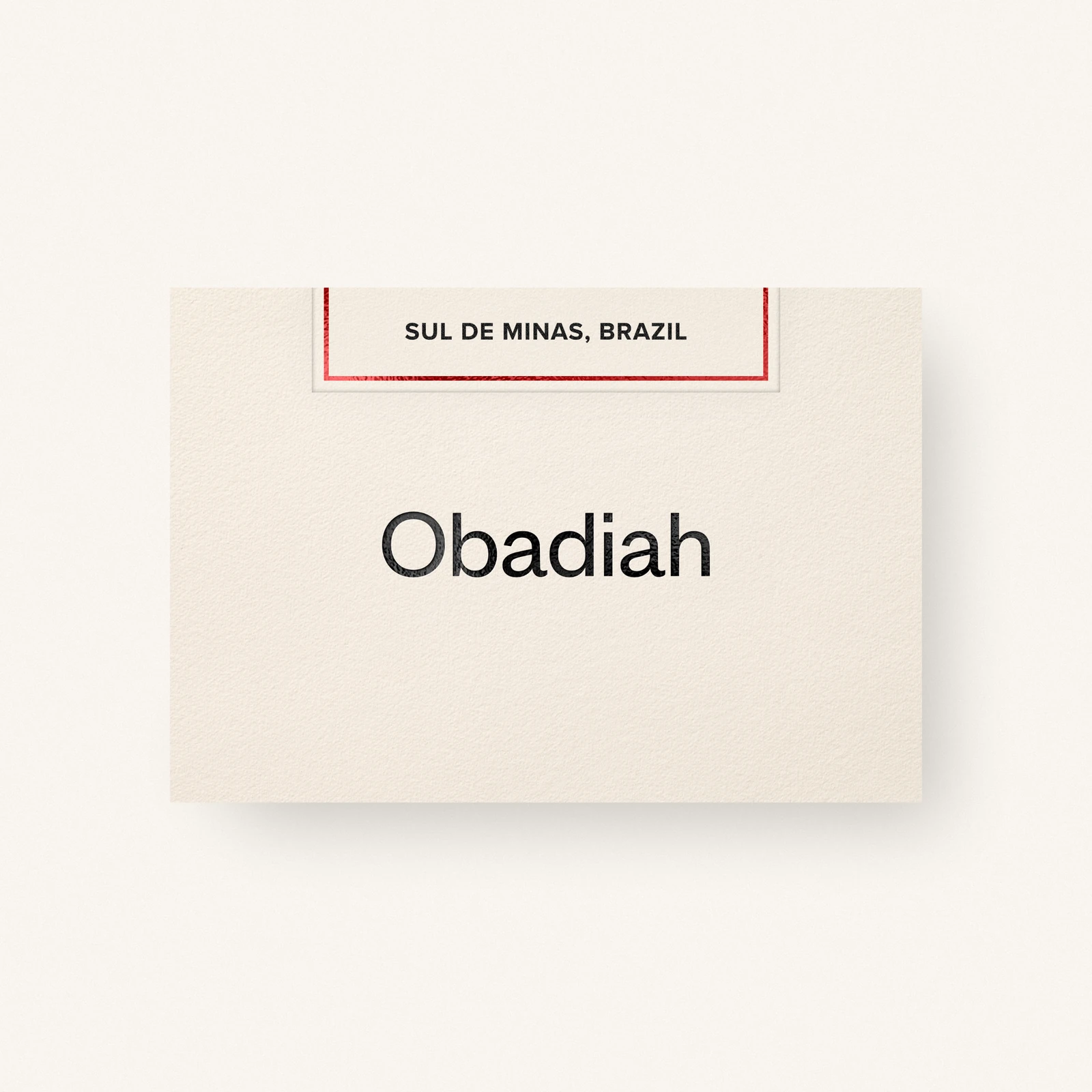 Sul De Minas — Brazil by Obadiah Coffee