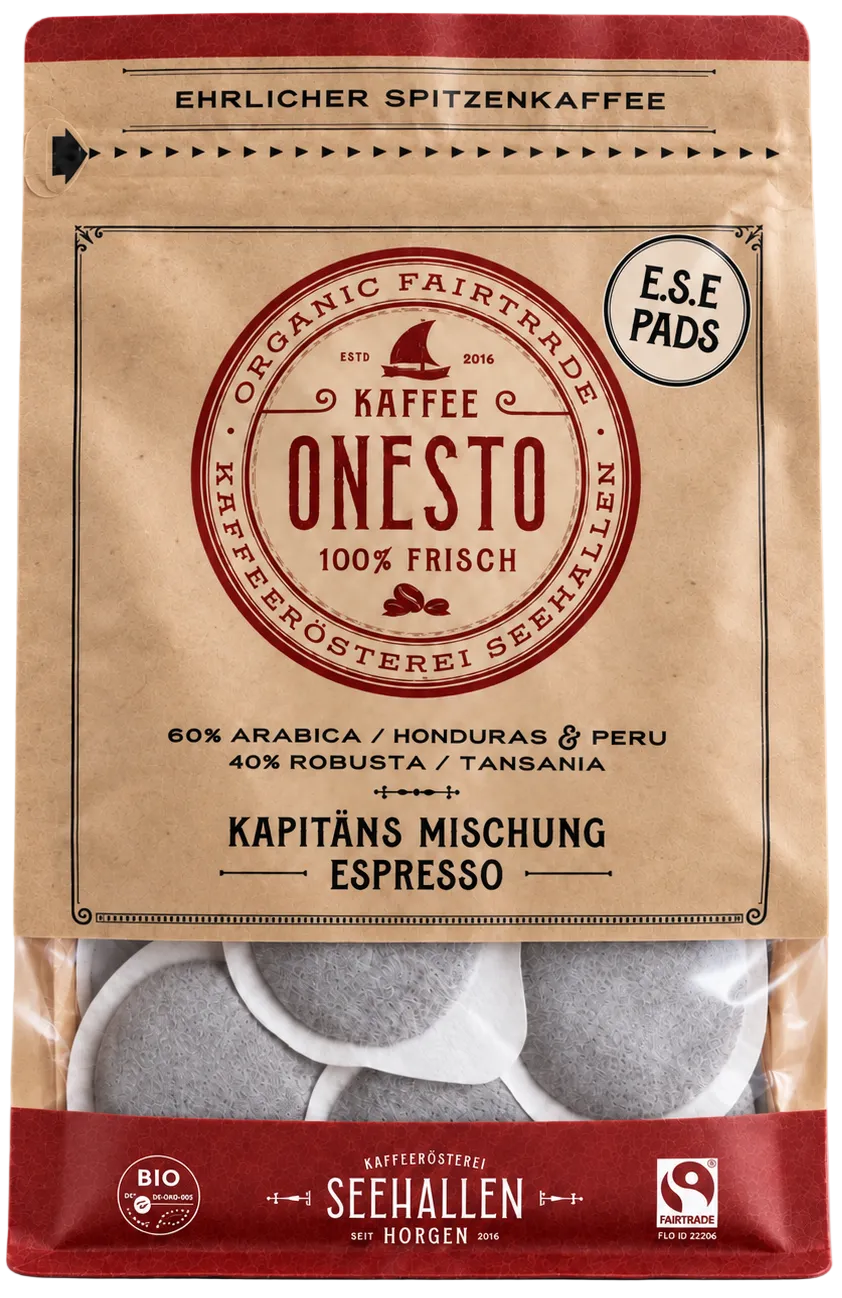 ONESTO – Captain's Blend - 30 pcs. E.S.E. Pods (44mm)
