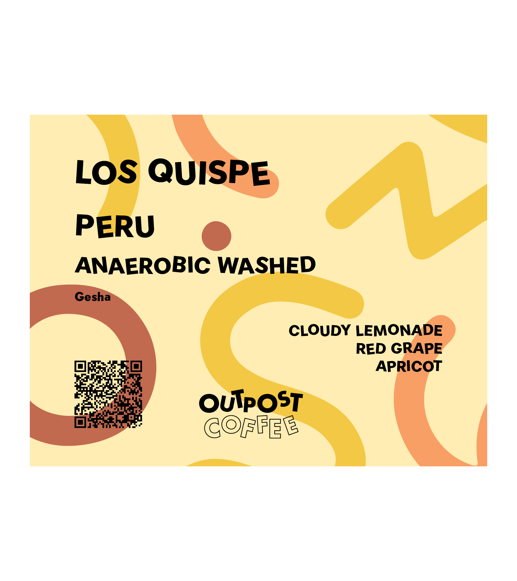 Los Quispe, Anaerobic Washed Gesha, Peru by Outpost Coffee
