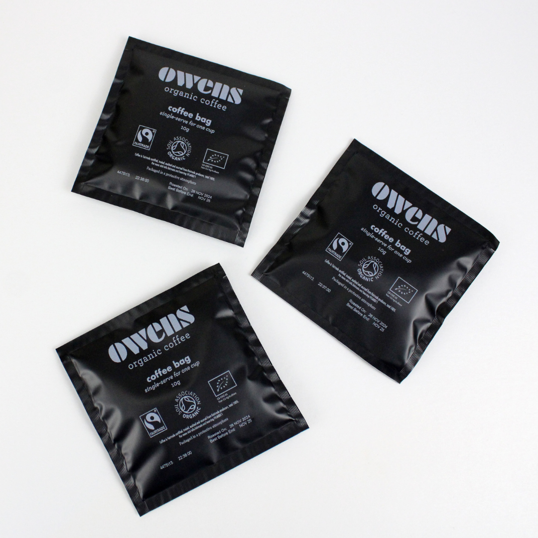 Coffee Bags - Organic & Fairtrade by Owens Coffee