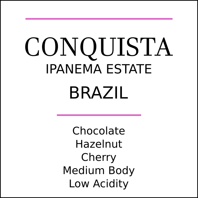 Brazil Ipanema Conquista Medium Roast by Pebble & Pine