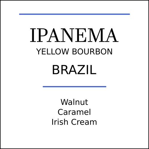 Brazil Ipanema Yellow Bourbon Medium Roast by Pebble &…