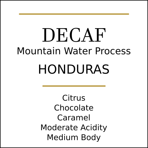 Honduras Decaf Medium Roast Coffee by Pebble & Pine