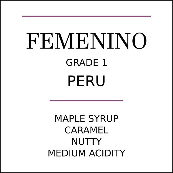 Peru Cafe Femenino Medium Roast by Pebble & Pine