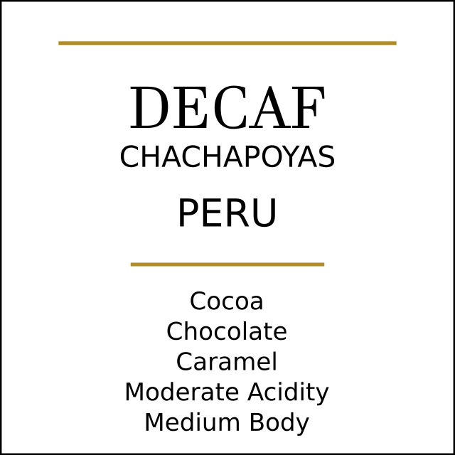 Peru Chachapoyas Decaf Coffee by Pebble & Pine