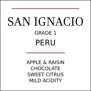 Peru San Ignacio Dark Roast by Pebble & Pine
