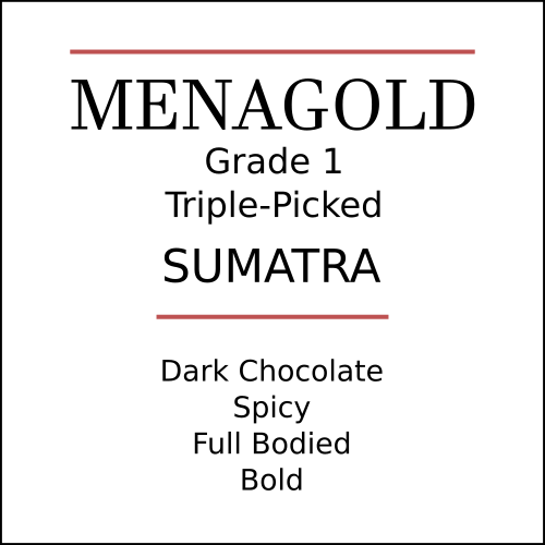 Sumatra Menagold Medium/Dark Roast by Pebble & Pine