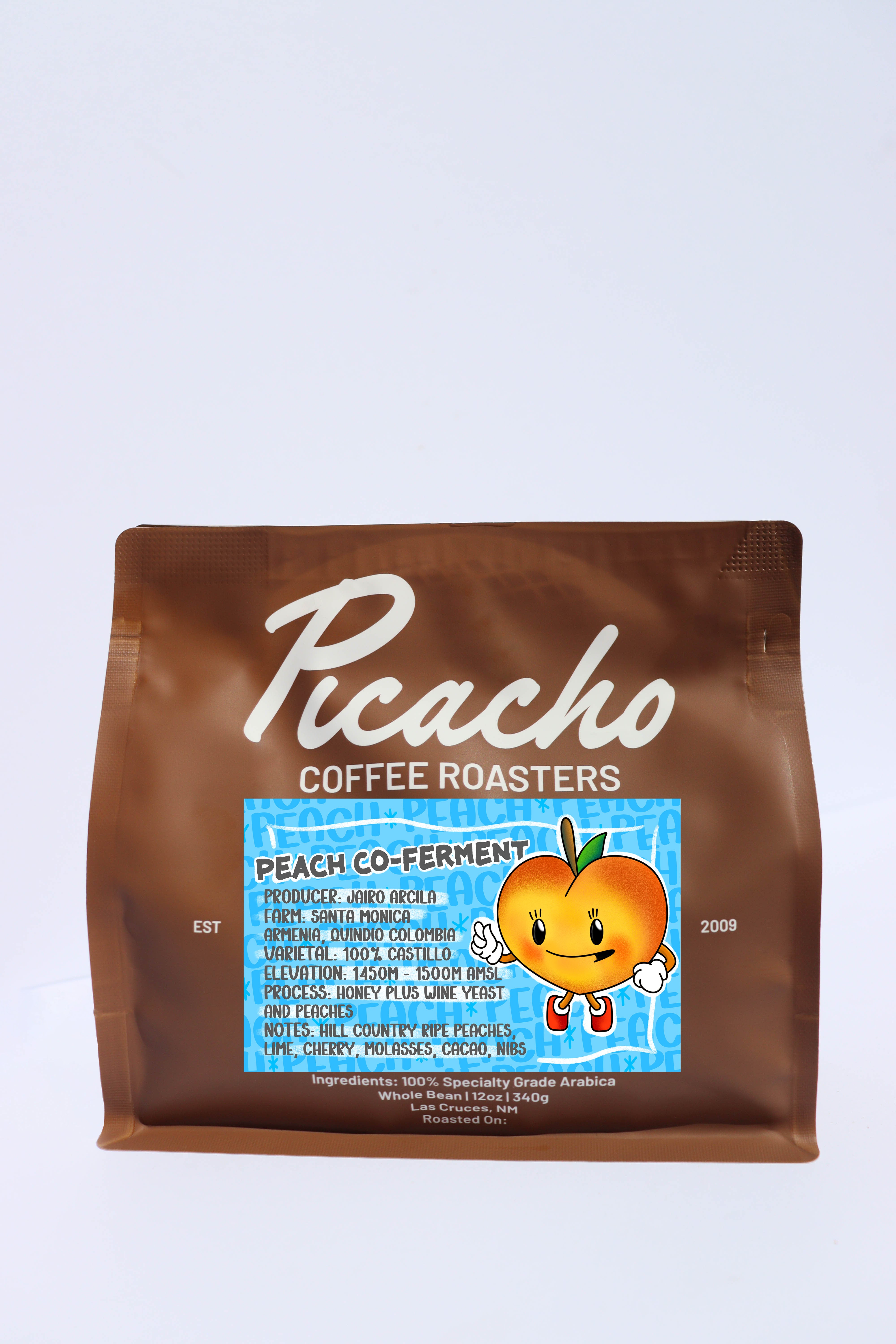 Jairo Arcila Honey Peach Co-Fermentation — Colombia by Picacho Coffee New Mexico – Wholesale Specialty Coffee ...