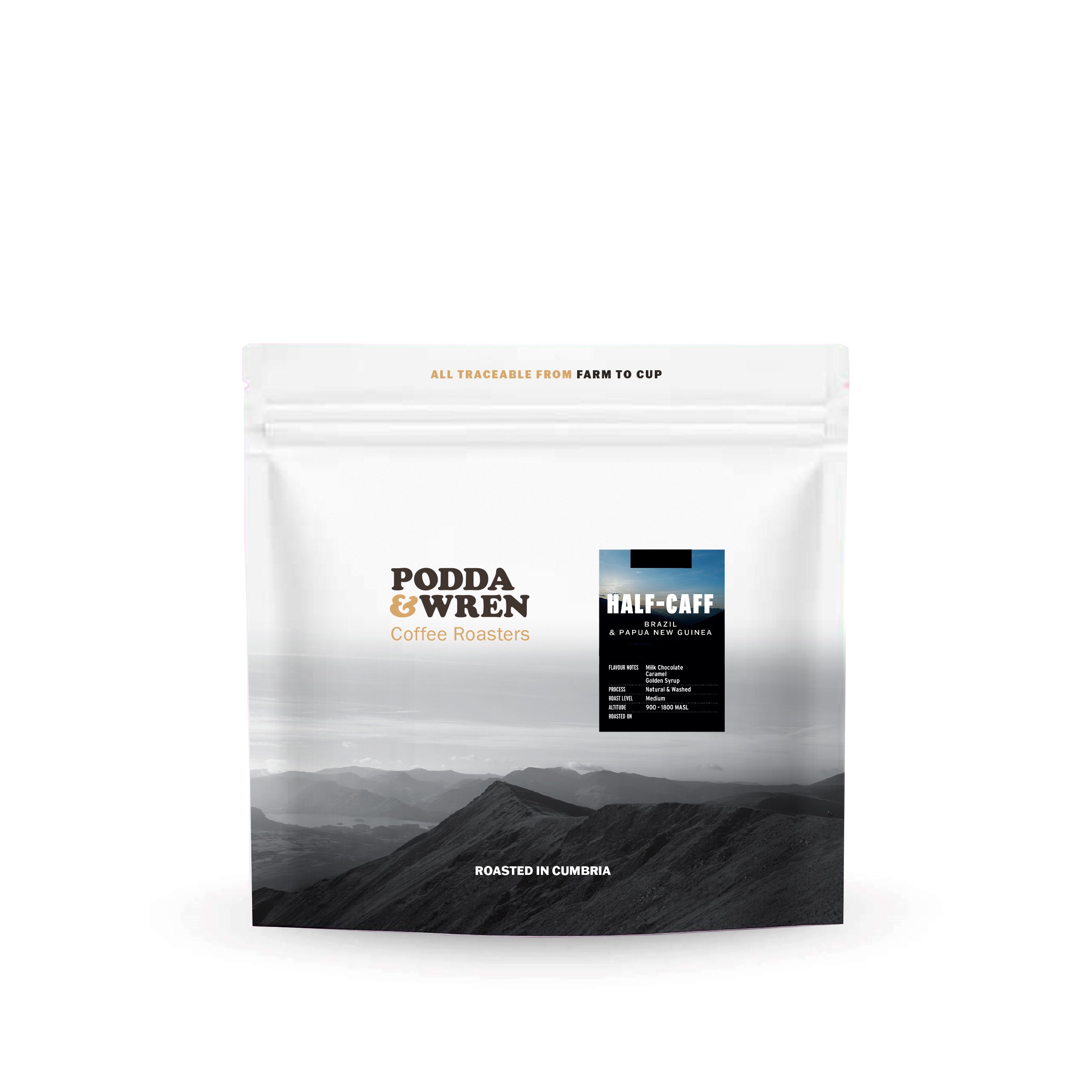 Half-Caff - 50% Caffeine — Brazil by Podda & Wren
