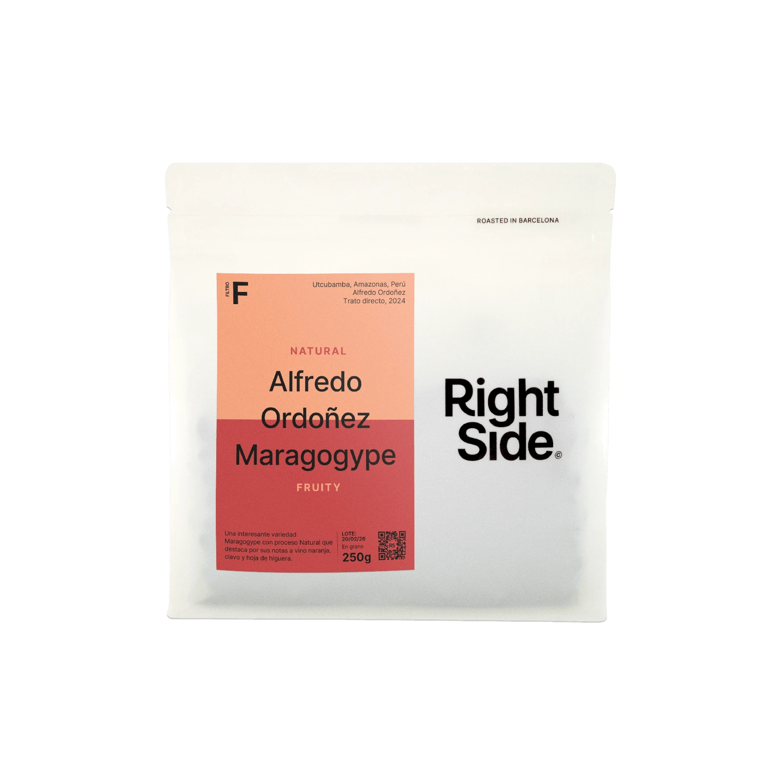 Alfredo Ordoñez Maragogype Filter by Right Side Coffee