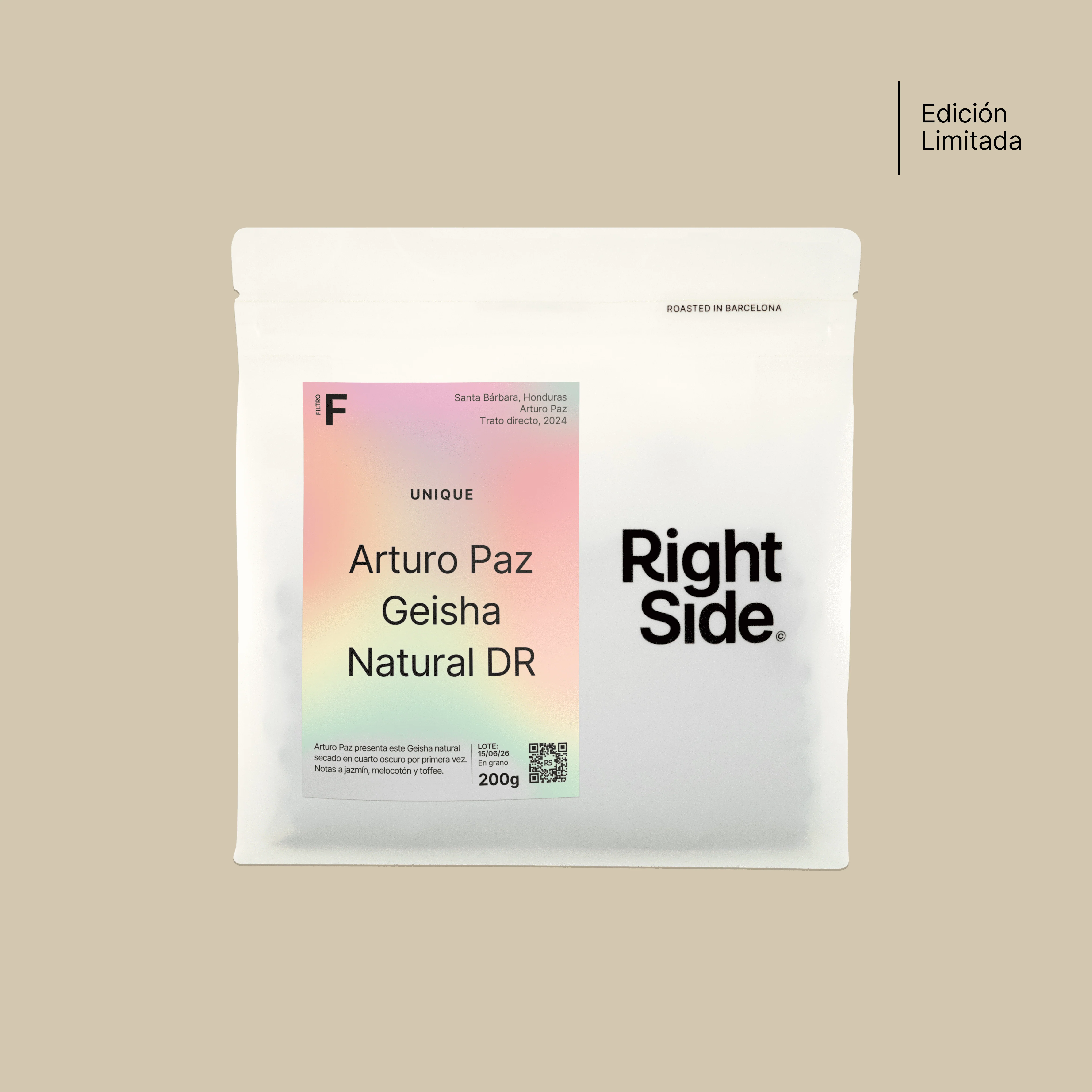 Arturo Paz Geisha Natural DR Filter by Right Side Coffee