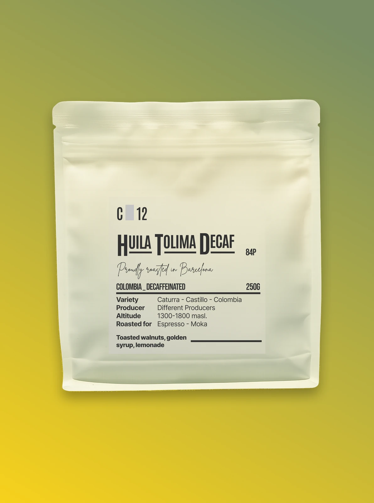 HUILA TOLIMA DECAF — Colombia
