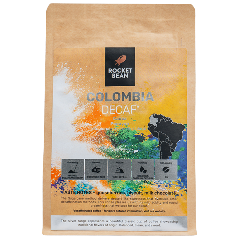 Colombia | Cauca, Washed Sugarcane Decaf — Colombia by Rocket Bean Roastery